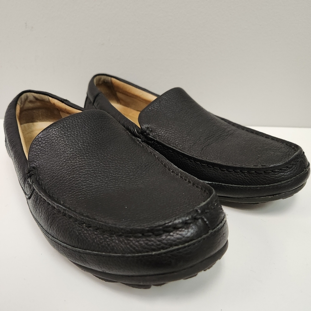 Sperry Top Sliders Black Leather Loafers Size 9.5